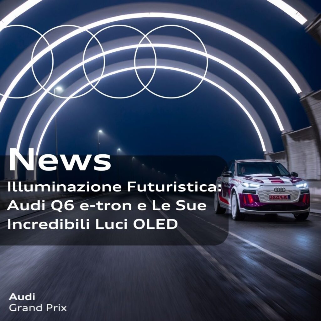 Luci OLED nell'Audi Q6 e-tron