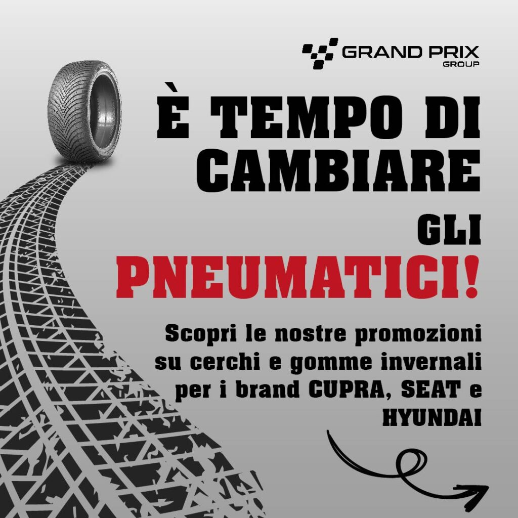 Promo Pneumatici invernali. E' tempo di cambiare gli pneumatici. Scopri le nostre offerte promozionali su cerchi e gomme invernali.